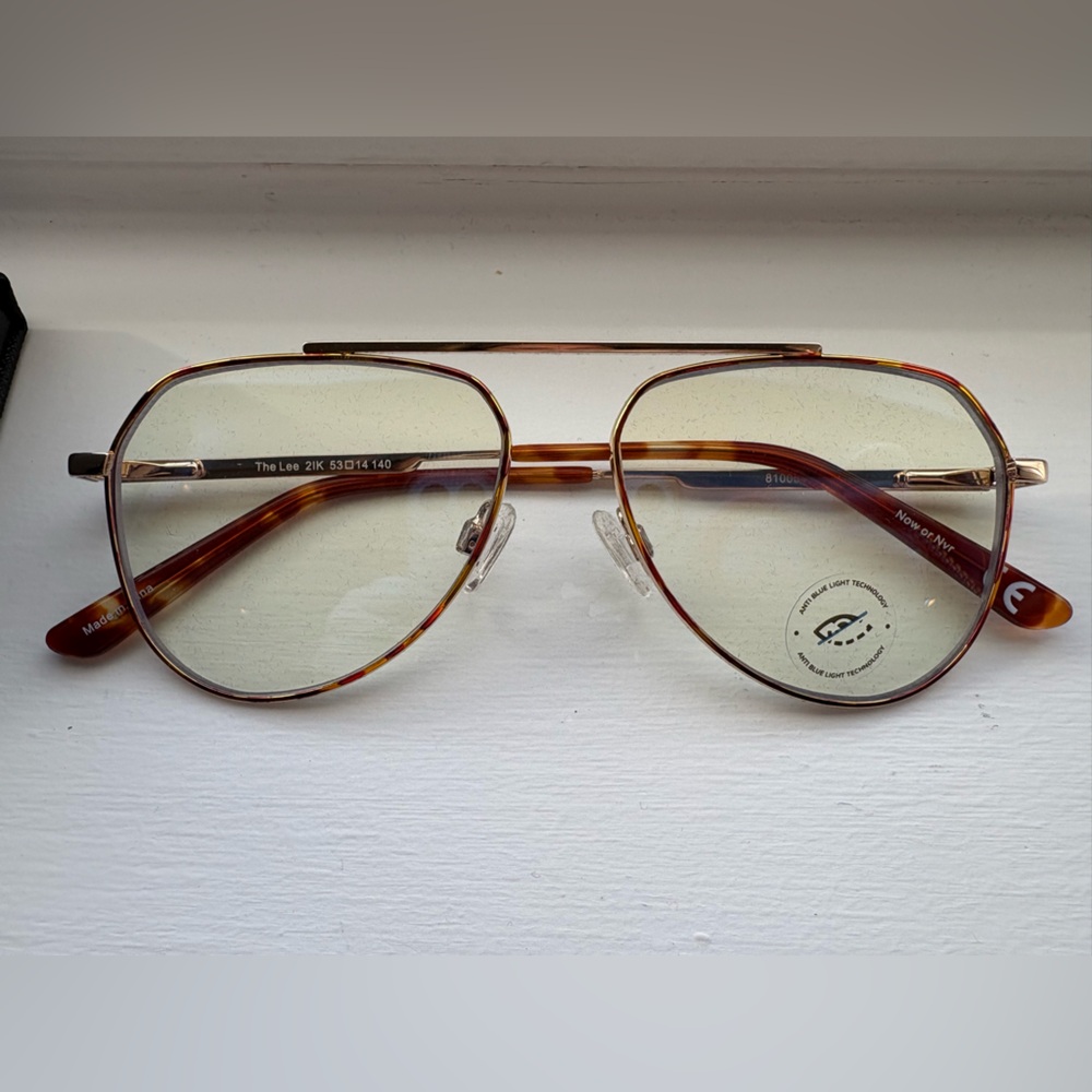 Prive Revaux Blue Light Gold and Tortoise Eyeglasses